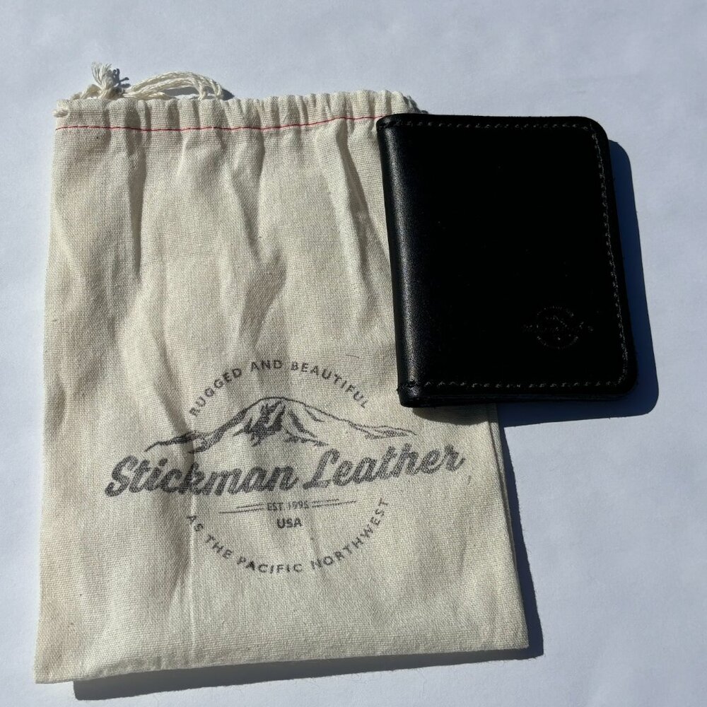 Stickman Leather Compact Small Wallet - Blue/Teal